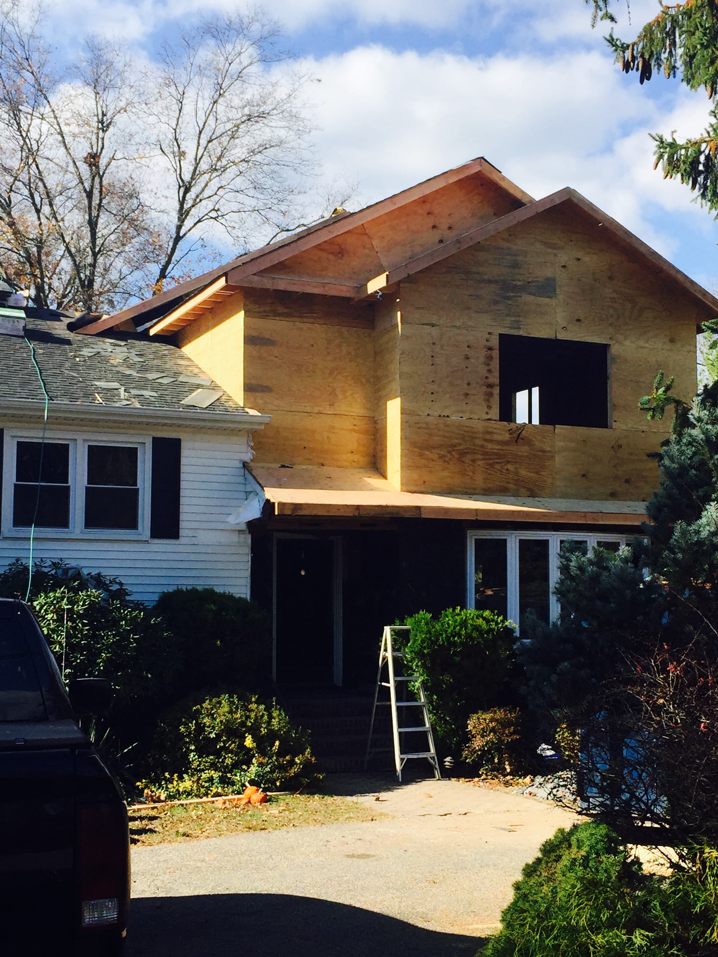 New construction OSB sheathing — Blue Diamond Building